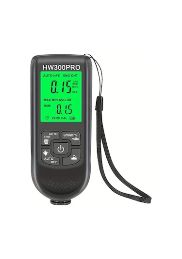 Honeybeeshop Siyah Araba Boya Kalınlık Ölçer 0 2000um Fe Nfe Manuel Kaplama Metre Otomotiv Aletleri Hw300pro
