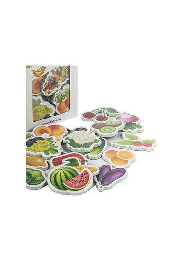 Diytoy Manyetik Meyveler Ve Sebzeler 26 Parçalı Magnet Meyve