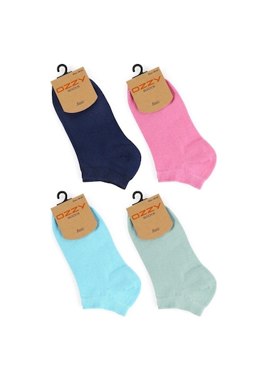 Ozzy Socks Pamuklu Renkli Kadın Patik Çorap 8'li 36 - 40 Çok Renkli