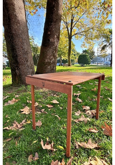 Bag The Joy Trailtop Ahşap Katlanır Kamp Masası -45 60 50cm Ahşap - Kahverengi