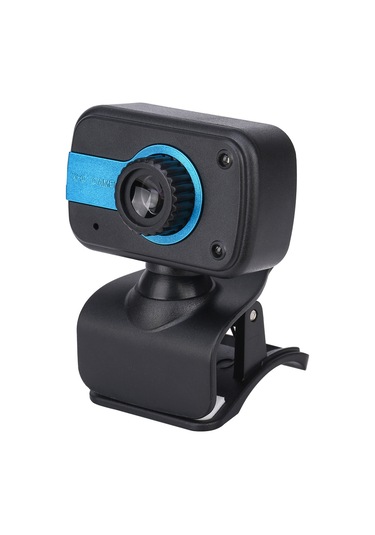 Padalink Usb 2.0 Usb Kamera, Siyah-mavi, Otomatik Kurulum, 1.45m Kablolu, Yüksek Kaliteli Mikrofon, 360 Dönebilen Lens, Video Konferans/ders İçin