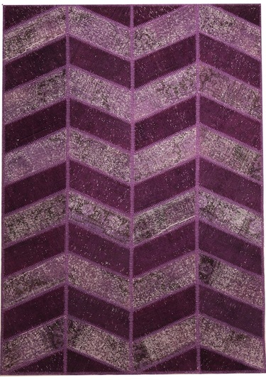 Patchwork El Dokuma Anadolu Halısı (431083034) Mor