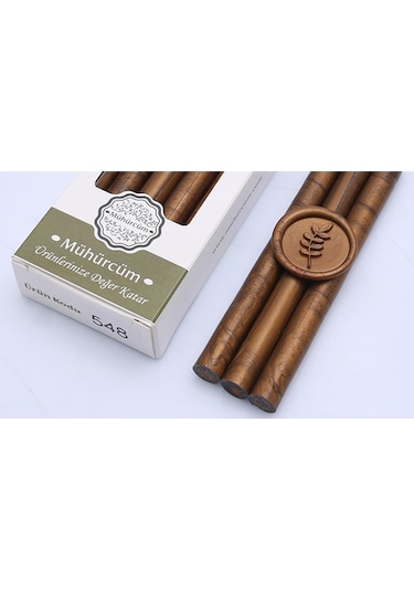 Mühür Mumu Çubuk 11mmx120mm 10 lu Paket Model: 548 ALTIN KARAMEL
