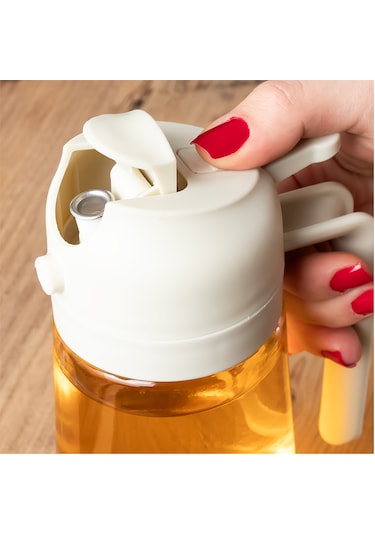 Porsima Alk-3157 Çok Amaçlı Cam Sprey Şişe Yağlık Yağdanlık Sarı