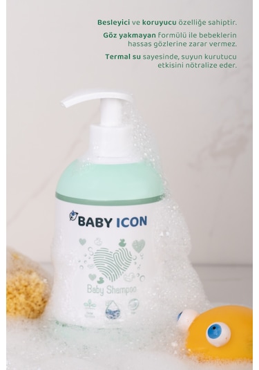 Baby Icon Organik Vegan Saç Ve Vücut Bebek Şampuanı