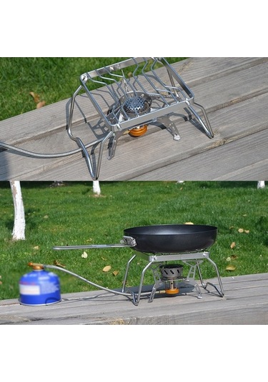 Pazly Katlanabilir Gümüş Çelik Kamp Izgarası - Hafif & Taşınabilir Bbq Seti Gümüş