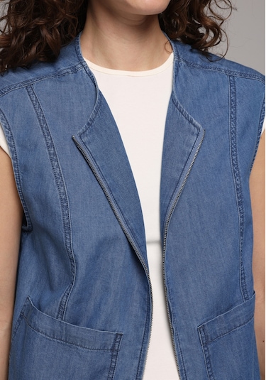 Colin's Colins Regular Fit Kadın Mid İndigo Denim Yelek Cl1081427 Q1.v1 Dn45031