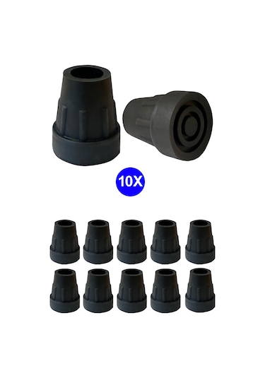 Bundera Kaymayan Baston Kanedyen 10'Lu Koltuk Değneği Lastiği