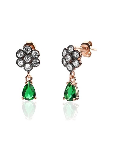 Ramsgümüş Elmas Montürlü Bahar Küpe