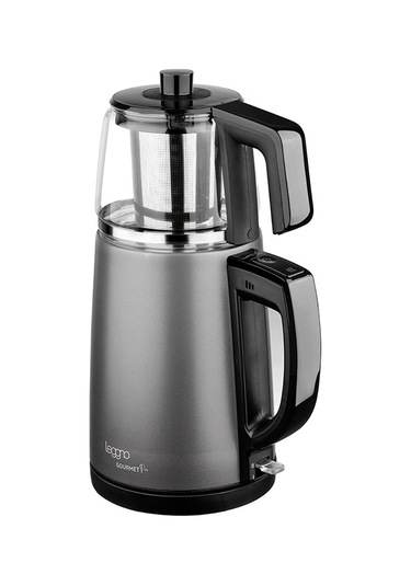 Leggno Gourmet Pro LE-GRM102GTMGY Cam Demlikli Çay Makinesi