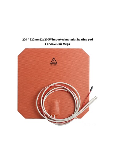 Yunboo Anycubic Mega Uyumlu 220x220mm 12v 200w 3d Yazıcı Isıtma Pedi - Yüksek Sıcaklığa Dayanıklı