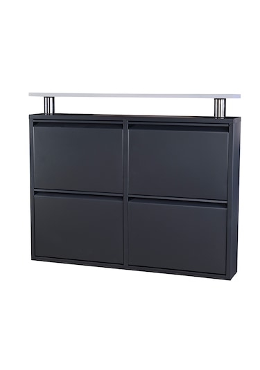 Kaser Metal 2+2'li Metal Ayakkabılık Antrasit