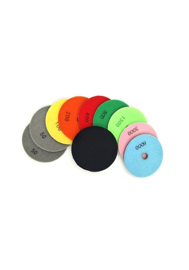 10 Parça Set Elmas Parlatma Pedleri 4 İnç Islak / Kuru E10060