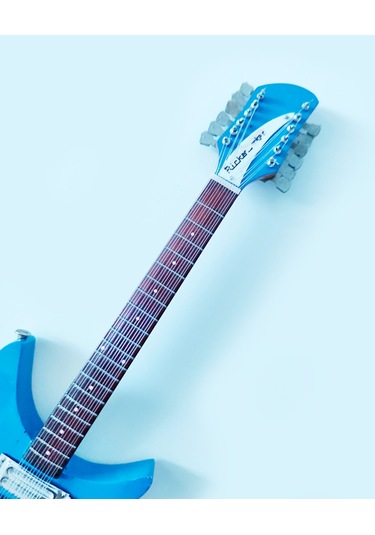 El Yapımı 1/4 Ölçek Minyatür Elektro Gitar Rickenbacker 330 12s