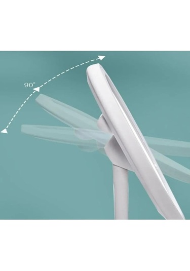 Sonx Dokunmatik Led Işıklı Usb Li Yuvarlak Masa Üstü Makyaj Aynası Makyaj Aynası Ledli Siyah