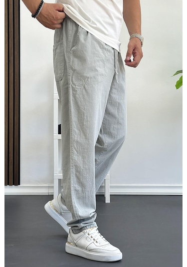 Edwoxmen Erkek Baggy Kalıp Pantolon Gri Edw130-gri Gri
