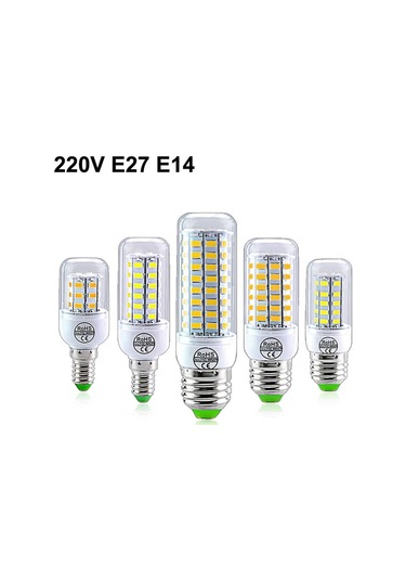 Led Mısır Lambası E27 E14 Led Ampul Smd5730 220v 24 36 56 72led Avize Mum Ev Dekorasyon Için Led Işık Ampul E14 Günışığı E14 220v 36leds