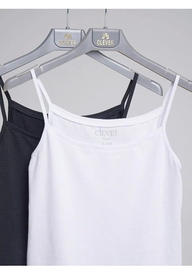 Clever Wear İnce Askılı Basic Atlet 159084603 Beyaz