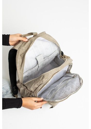 Ultra Hafif Çok Cepli Su Geçirmez Sırt Çantası Unisex Vizon Model: 571-2a - Vizon