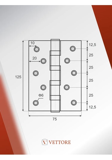 Vettore Satin Gömme Evrensel Kapı Menteşeleri 218348232