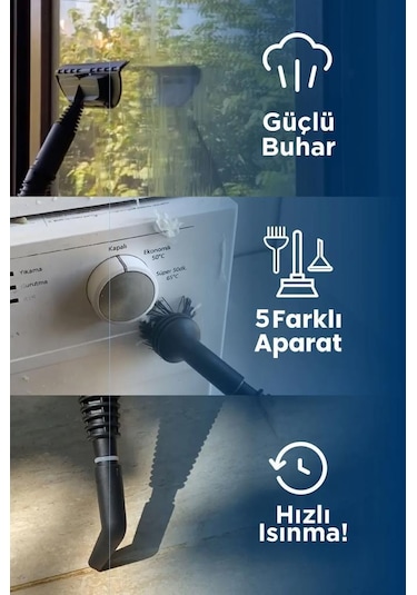 Torima JJB-747-II Koltuk Ve Halı Yıkama Makinesi + CB-902A Buharlı Temizleyici