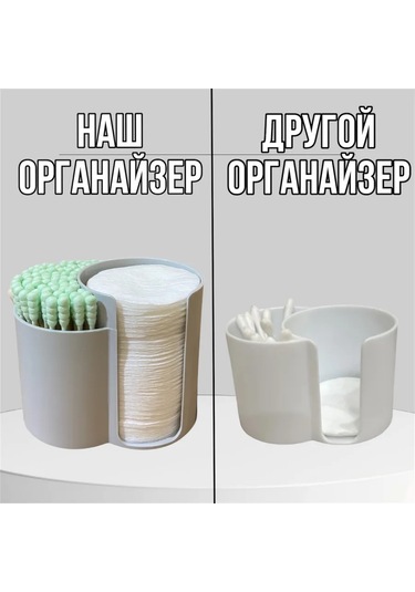 Useful Home Pamuk Diskler Ve Çubuklar İçin Düzenleyici 347732194 Gri