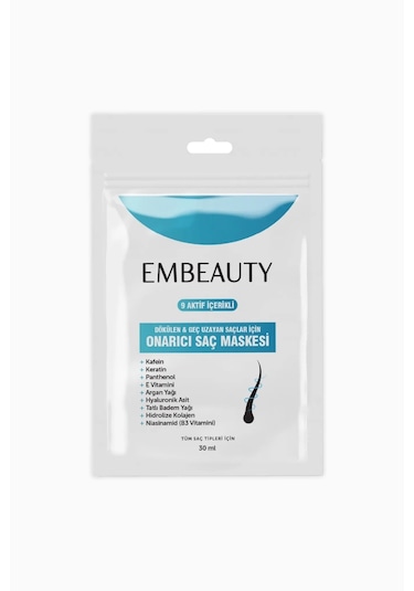 Embeauty 9 Aktifli Onarıcı Saç Maskesi 30 ML