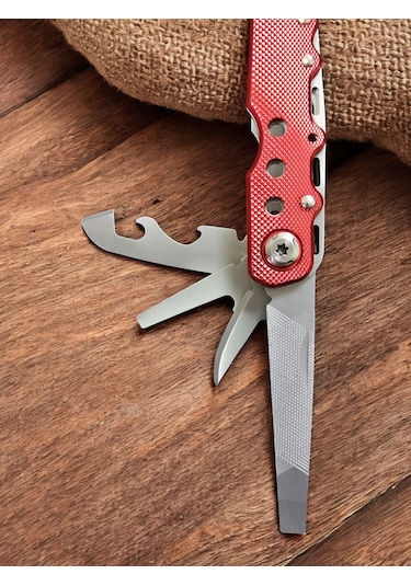 Vip-tec Vt875190 9 Parça Multi Fonksiyonel Çakı/pense Seti Kırmızı