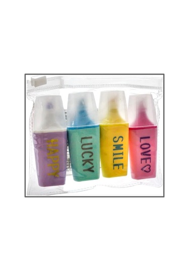 Misyon Fosforlu Kalem 4Lü Çok Renkli