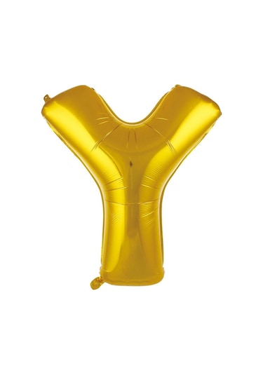 Folyo Harf Balon Gold Renk 40 İnc 100 Cm Helyum Uyumlu Y