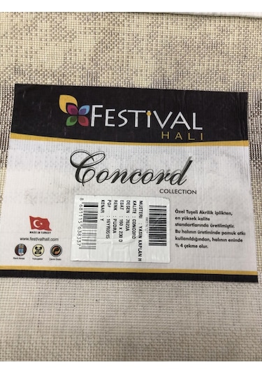 Festival Halı Concord 7622 A 160X230 Pudra Vizon Turkuaz 4 M2 !