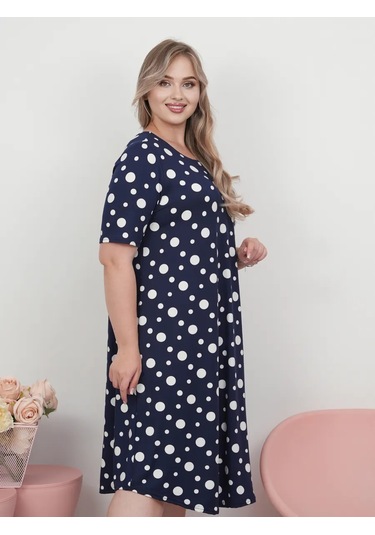 Adenashop Günlük Büyük Kıyafet A-kesim Elbise 445402452