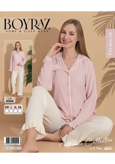 Boyraz 6004 Bürümcük Kumaş Pinterest Pijama Takımı Pudra
