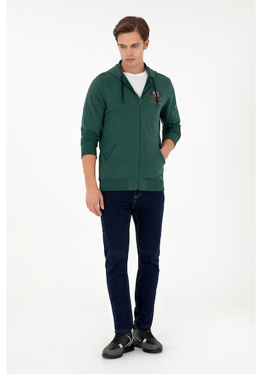 U.s. Polo Assn. Erkek Koyu Yeşil Sweatshirt 50293649-vr079 Koyu Yeşil