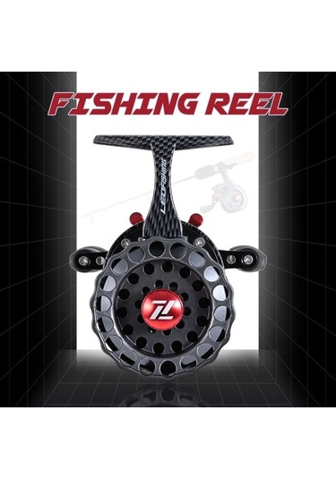 Novahub Çift Yönlü Metal Gövdeli Karbon Raft Makarası - Sol/sağ El Ergonomik Tasarım, Buz Balıkçılığı, Trolling İçin