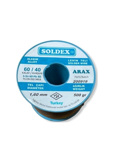 Soldex Arax Pastalı Lehim Teli 1.6mm 500gr