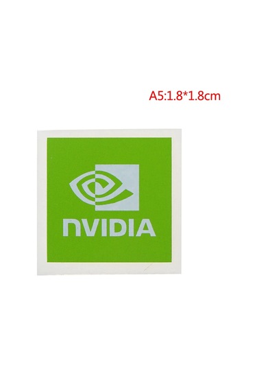 5 Adet Yeni Nvıdıa Gtx Geforce Dizüstü Masaüstü Bilgisayar Etiket Dekoratif Sticker Mor
