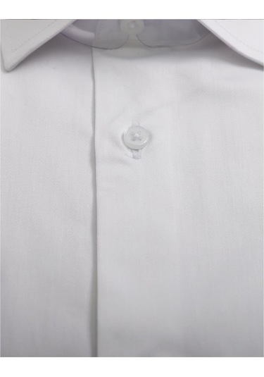 Uki Beyaz Pamuk Saten Gömlek Beyaz