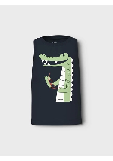 Name It Nmmvagno Tank Top Erkek Çocuk T-shirt 13228228 Lacivert