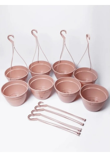 Ho'me Dış Mekan Askılı Saksı Seti, 8 Parça, Her Biri 7 L 373613015