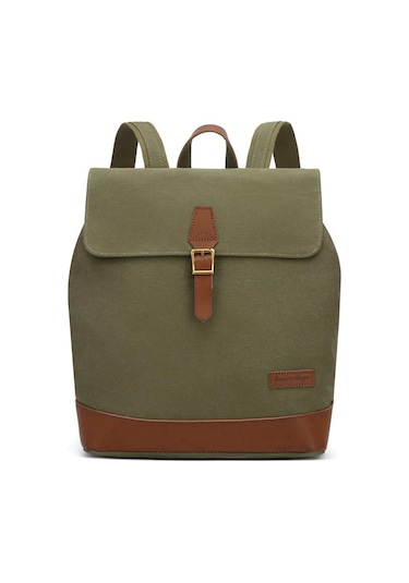 Kanvas Kumaş Kadın Sırt Çantası Smart Bags 1329 Haki