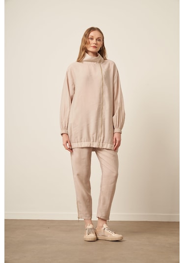 Ftz Women Kadın Modal Pantolonlu Takım Beige 30716 Beige