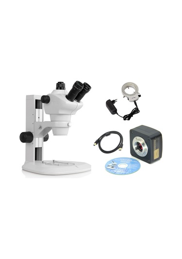 Ece Opto-edu Dijital Mikroskop Trinoküler Stereo Zum 8mp Usb Kame