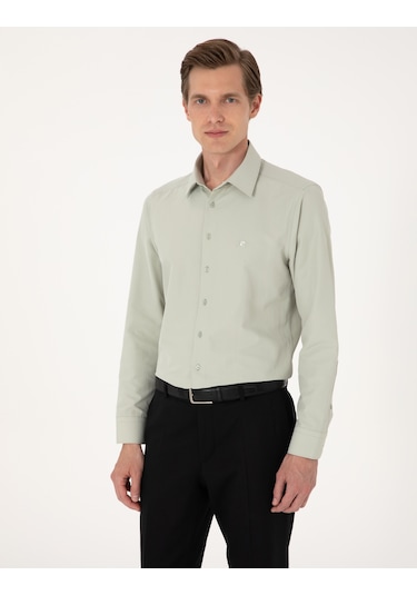Pierre Cardin Erkek Yeşil Gömlek Basic 50316734-vr054 Yeşil