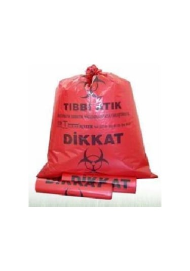 Tıbbi Atık Poşeti 55X60 1 Rulo 20 Adettir