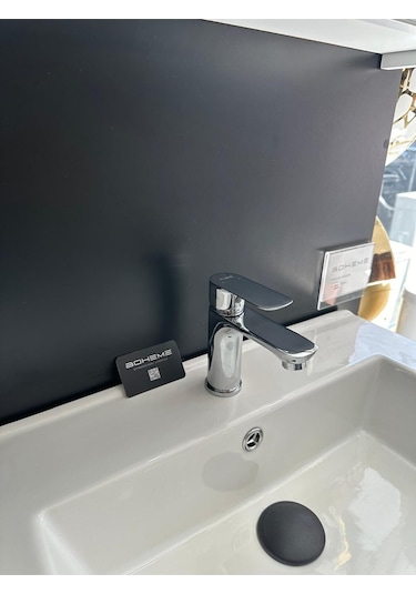 Boheme Fleko Lavabo Bataryası Krom Renk Pirinç Döküm Krom
