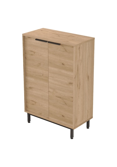 Robin Home Rio Ayakkabılık Metal Ayaklı 5 Raflı Sepet Kahverengi