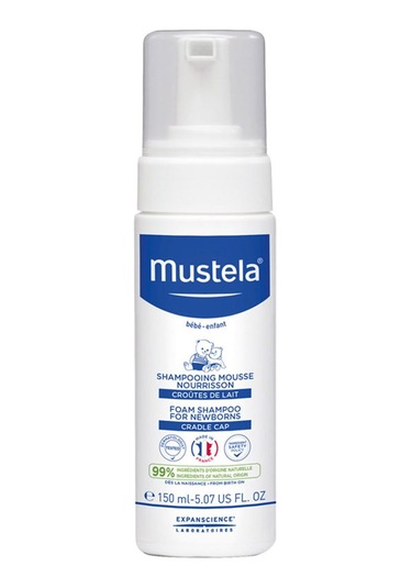 Mustela Yeni Doğan Konak Önleyici Köpük Bebek Şampuanı 2 x 150 ML