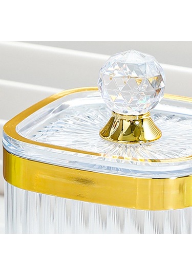 Suntek Magideal Gıda Saklama Kabı Kapaklı Kavanoz Baharat Servis Altın