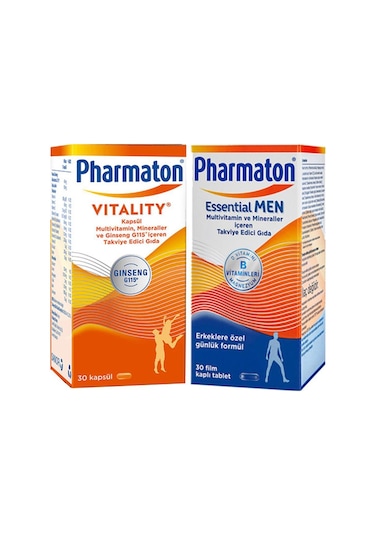 Pharmaton Vitality 30 Kapsül Pharmaton Essential Men 30 Kapsül